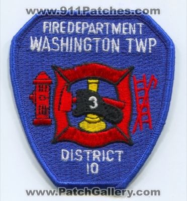 Washington Township Fire Department District 10 (New Jersey)
Scan By: PatchGallery.com
Keywords: twp. dept. dist. number no. #10 3