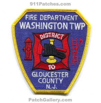 Washington Township Fire Department District 10 Gloucester County Patch (New Jersey)
Scan By: PatchGallery.com
Keywords: twp. dept. dist. co.