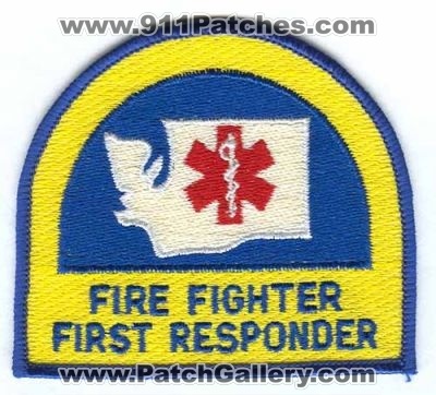 Washington State Fire Fighter First Responder Patch (Washington)
Scan By: PatchGallery.com
Keywords: certified firefighter ems
