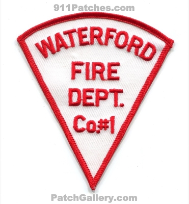 Waterford Fire Department Company Number 1 Patch (Connecticut)
Scan By: PatchGallery.com
Keywords: dept. co. no. #1