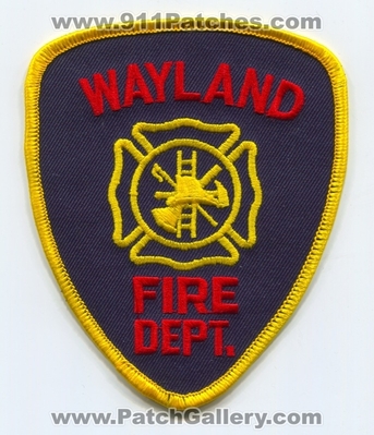 Wayland Fire Department Patch (Michigan)
Scan By: PatchGallery.com
Keywords: dept.