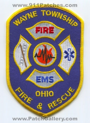 Wayne Township Fire and Rescue Department Patch (Ohio)
Scan By: PatchGallery.com
Keywords: twp. & dept. ems