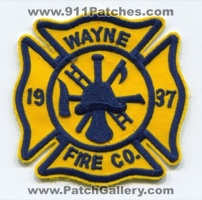 Wayne Fire Company Patch (UNKNOWN STATE)
Scan By: PatchGallery.com
Keywords: co.