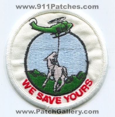 We Save Yours Large Animal Rescue (California)
Scan By: PatchGallery.com
Keywords: helicopter