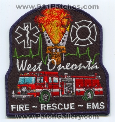 West Oneonta Fire Rescue EMS Department Patch (New York)
Scan By: PatchGallery.com
Keywords: dept.