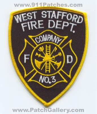West Stafford Fire Department Company Number 3 Patch (Connecticut)
Scan By: PatchGallery.com
Keywords: dept. co. no. #3 fd