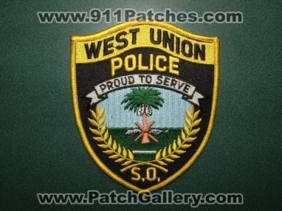 West Union Police Department (South Carolina)
Picture By: PatchGallery.com
Keywords: dept. s.o.