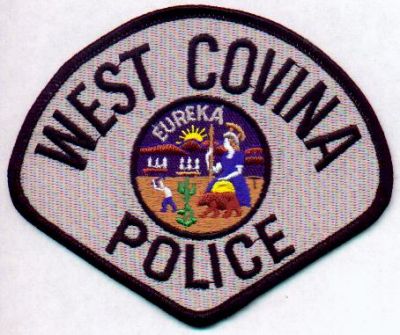 West Covina Police
Thanks to EmblemAndPatchSales.com for this scan.
Keywords: california