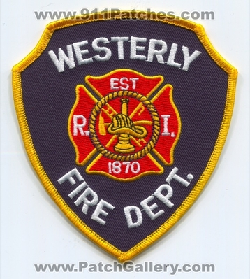 Westerly Fire Department Patch (Rhode Island)
Scan By: PatchGallery.com
Keywords: dept. r.i.