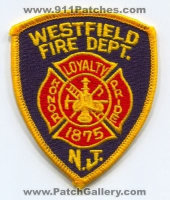 Westfield Fire Department (New Jersey)
Scan By: PatchGallery.com
Keywords: dept. loyalty honor pride n.j.