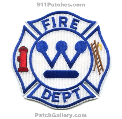 Westinghouse Electric Company Fire Department Patch (Ohio)
Scan By: PatchGallery.com
Keywords: co. dept.