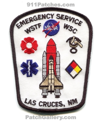 White Sands Test Facility Complex Emergency Services Fire EMS Las Cruces Patch (New Mexico)
Scan By: PatchGallery.com
Keywords: wstf wsc es department dept. nasa space shuttle airport