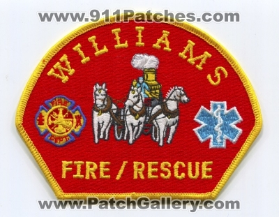 Williams Fire Rescue Department Patch (Oregon)
Scan By: PatchGallery.com
Keywords: dept.