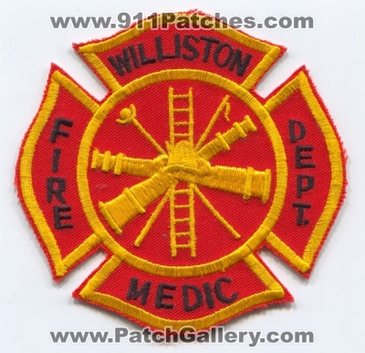 Williston Fire Department Medic (UNKNOWN STATE)
Scan By: PatchGallery.com
Keywords: dept. paramedic