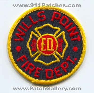 Wills Point Fire Department Patch (Texas)
Scan By: PatchGallery.com
Keywords: dept. f.d.