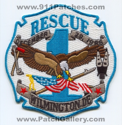 Wilmington Fire Department Rescue 1 Patch (Delaware)
Scan By: PatchGallery.com
Keywords: dept. wfd company co. station