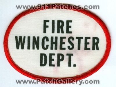 Winchester Fire Department (UNKNOWN STATE)
Scan By: PatchGallery.com
Keywords: dept.