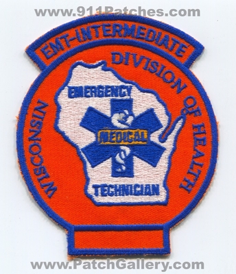 Wisconsin Division of Health Emergency Medical Technician EMT Intermediate Patch (Wisconsin)
Scan By: PatchGallery.com
Keywords: ems div. state certified licensed registered ambulance