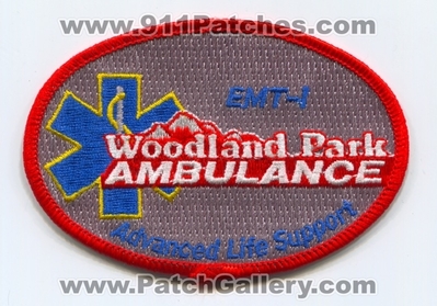 Woodland Park Ambulance EMT-I EMS Patch (Colorado)
[b]Scan From: Our Collection[/b]
Keywords: emergency medical technician e.m.t. intermediate advanced life support als