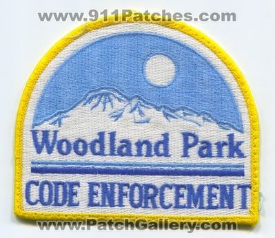 Woodland Park Police Department Code Enforcement Patch (Colorado)
Scan By: PatchGallery.com
Keywords: dept.