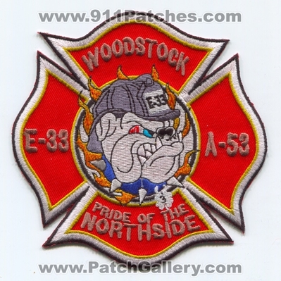 Woodstock Fire Department Engine 33 Ambulance 53 Patch (Illinois)
Scan By: PatchGallery.com
Keywords: dept. wfd e-33 a-53 company co. station pride of the northside