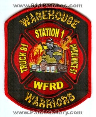 Woodstock Fire Rescue District Station 1 Truck 81 Ambulance 51 (Illinois)
Scan By: PatchGallery.com
Keywords: wfrd warehouse warriors company department dept.