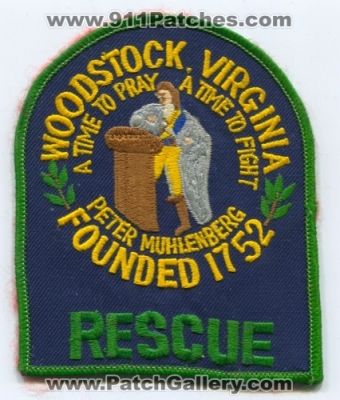 Woodstock Rescue Patch (Virginia)
Scan By: PatchGallery.com
