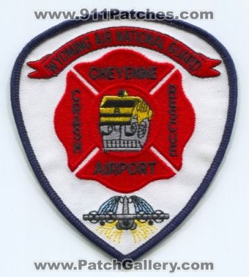 Wyoming Air National Guard ANG Cheyenne Airport Crash Fire Rescue CFR USAF Military Patch (Wyoming)
Scan By: PatchGallery.com
Keywords: c.f.r. department dept. arff a.r.f.f. aircraft firefighter firefighting
