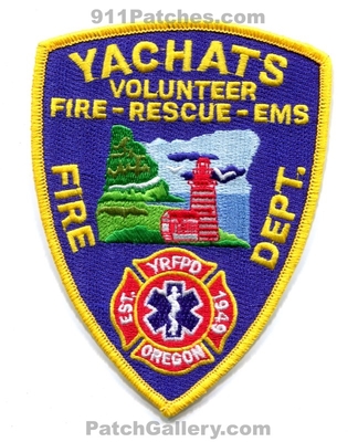 Yachats Volunteer Fire Rescue Department Patch (Oregon)
Scan By: PatchGallery.com
Keywords: vol. ems dept. yrfpd est. 1949