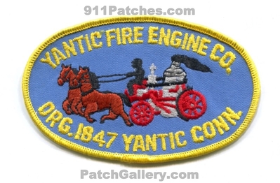 Yantic Fire Department Engine Company Patch (Connecticut)
Scan By: PatchGallery.com
Keywords: dept. co. org. 1847