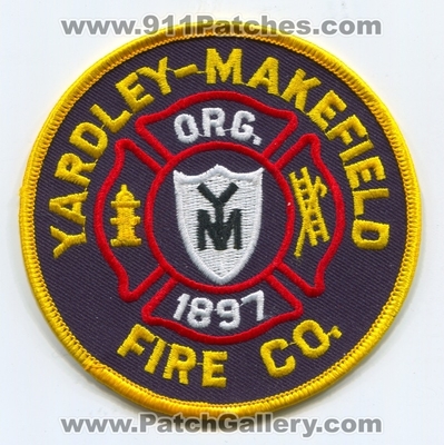 Yardley-Makefield Fire Company Patch (Pennsylvania)
Scan By: PatchGallery.com
Keywords: co. department dept.