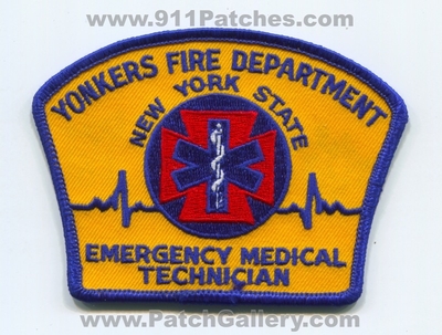 Yonkers Fire Department Emergency Medical Technician EMT Patch (New York)
Scan By: PatchGallery.com
Keywords: dept. e.m.t. state ems