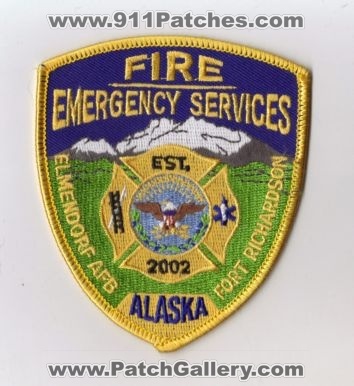 Elmendorf AFB Fort Richardson Fire Emergency Services (Alaska)
Thanks to diveresq5 for this scan.
Keywords: air force base usaf ft