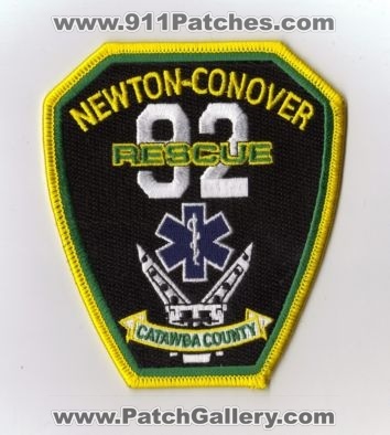 Newton Conover Rescue 92 (North Carolina)
Thanks to diveresq5 for this scan.
County: Catawba
