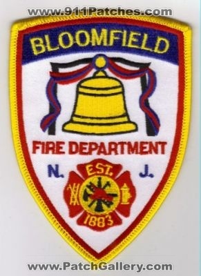 Bloomfield Fire Department (New Jersey)
Thanks to diveresq5 for this scan.
