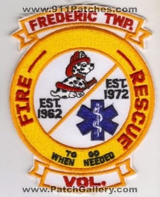Frederic Twp Vol Fire Rescue (Michigan)
Thanks to diveresq5 for this scan.
Keywords: township volunteer