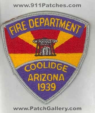 Coolidge Fire Department (Arizona)
Thanks to firevette for this scan.
