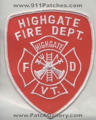 Highgate Fire Department (Vermont)
Thanks to firevette for this scan.
Keywords: dept. fd vt.