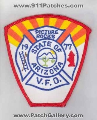 Picture Rocks Volunteer Fire Department (Arizona)
Thanks to firevette for this scan.
Keywords: v.f.d. vfd