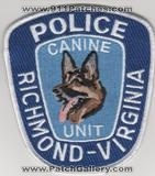 Richmond Police Canine Unit (Virginia)
Thanks to tcpdsgt for this scan.
Keywords: k-9 k9