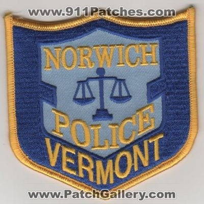 Norwich Police (Vermont)
Thanks to tcpdsgt for this scan.
