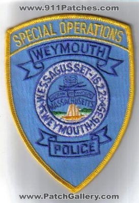 Weymouth Police Special Operations (Massachusetts)
Thanks to Cgatto01 for this scan.
