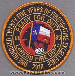 Laredo Fire Department 125 Years 2010 (Texas)
Thanks to lmorales for this scan.
Keywords: dept. one hundred twenty five of firefighting excellence