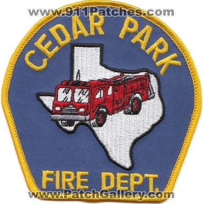 Cedar Park Fire Department (Texas)
Thanks to rbrown962 for this scan.
Keywords: dept.