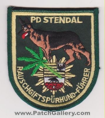 Stendal Police Agency - Drug Detecting Dog (Germany)
Thanks to yuriilev for this scan.
Keywords: k-9 k9 pd rauschgiftspurhund-fuhrer