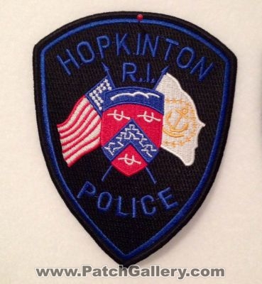Hopkinton Police Department (Rhode Island)
Thanks to patchcollector4599 for this picture.
Keywords: dept. r.i.