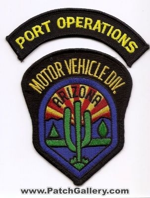Arizona Motor Vehicle Division Port Operations (Arizona) (Defunct)
Thanks to placido for this scan.
Keywords: div. az port of entry mvd adot transportation enforcement obsolete