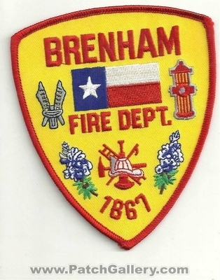 BRENHAM FIRE DEPARTMENT
Thanks to Ronnie5411 for this scan.
