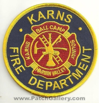Karns Fire Department
Thanks to Ronnie5411 for this scan.
