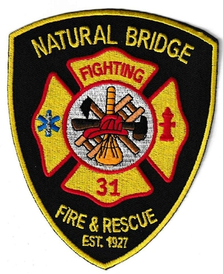 Natural Bridge Fire Department Patch (New York)
Thanks to Ronnie5411 for this scan.
